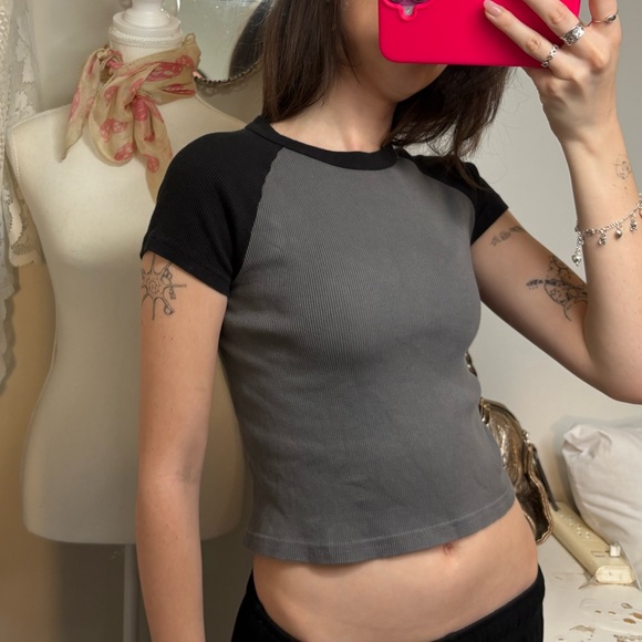 Brandy Melville Tops - Brandy Melville Ringer Tee